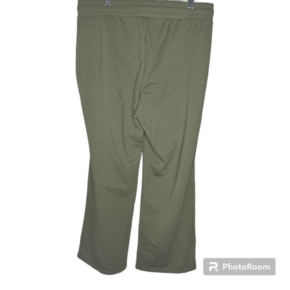 NWT TORRID Olive Green Cozy Fleece Flare Sweat Pants Size 0/Large - Picture 3 of 11